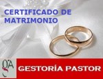 certificado matrimonio