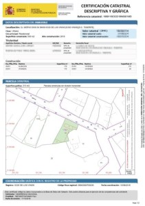 Certificacion castastral